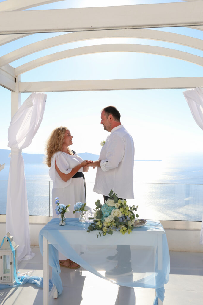svatba v Řecku na Santorini