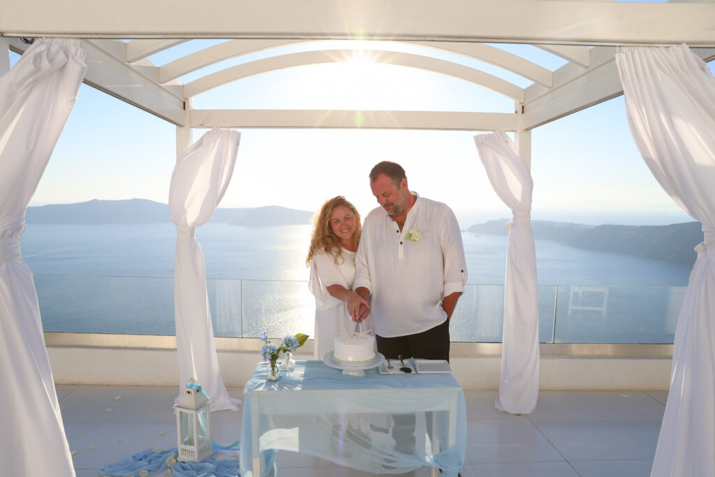 svatba v Řecku na Santorini