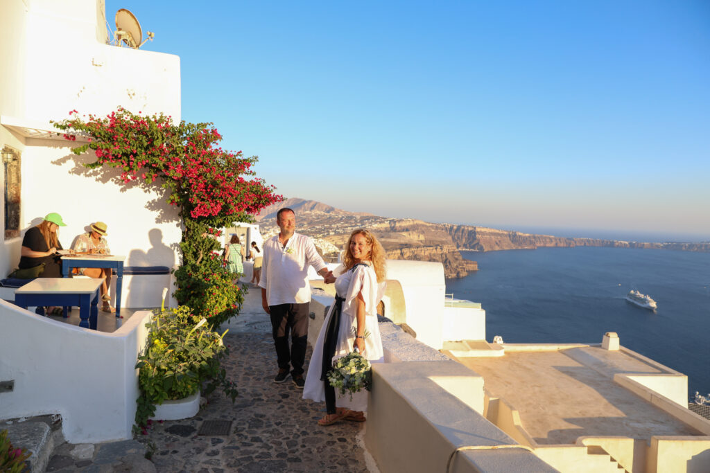svatba v Řecku na Santorini