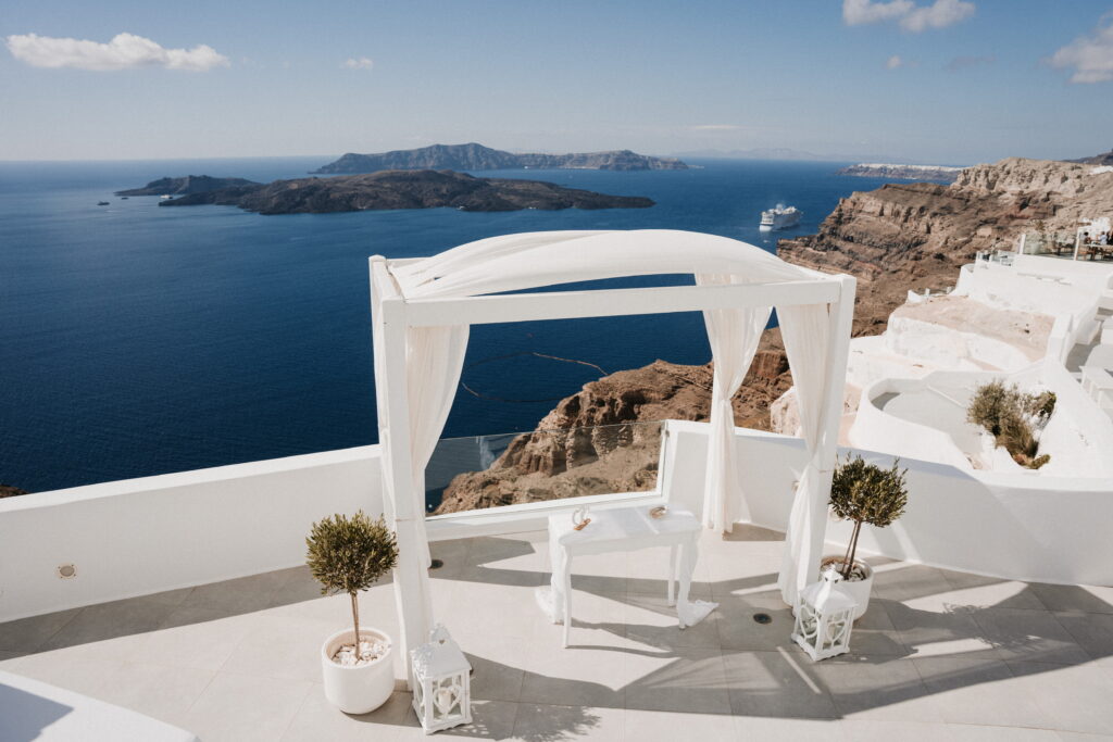 svatba v Řecku na Santorini