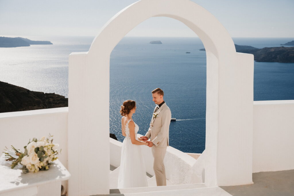 svatba v Řecku na Santorini