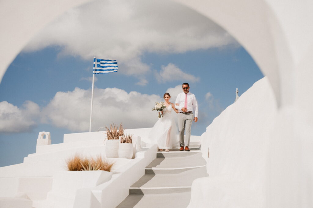 svatba v Řecku na Santorini