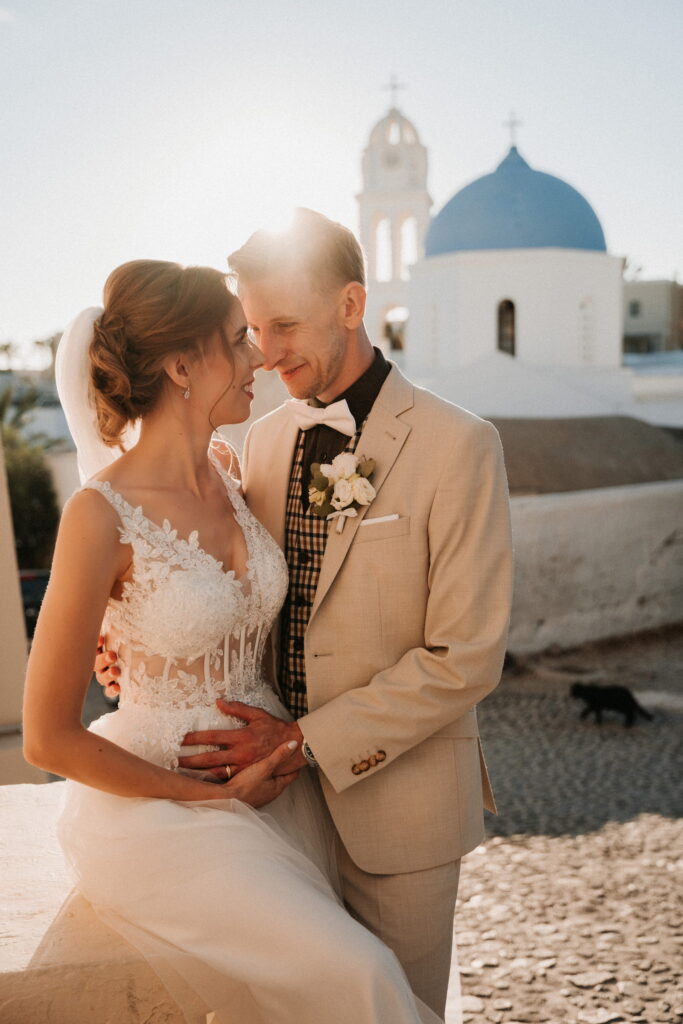 svatba v Řecku na Santorini