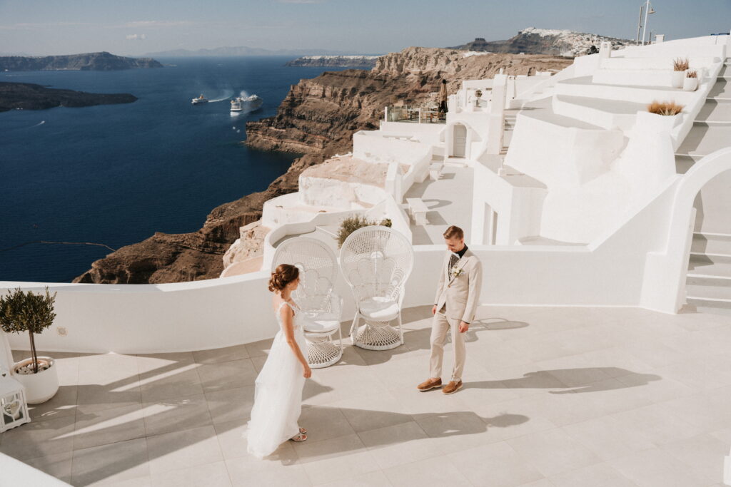 svatba v Řecku na Santorini