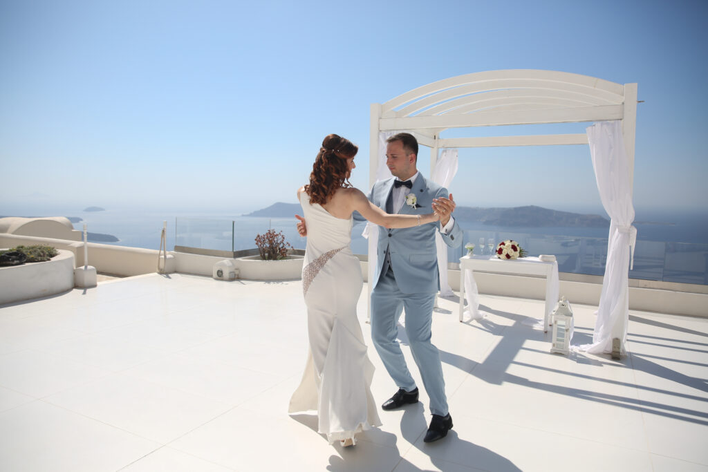 svatba v Řecku na Santorini