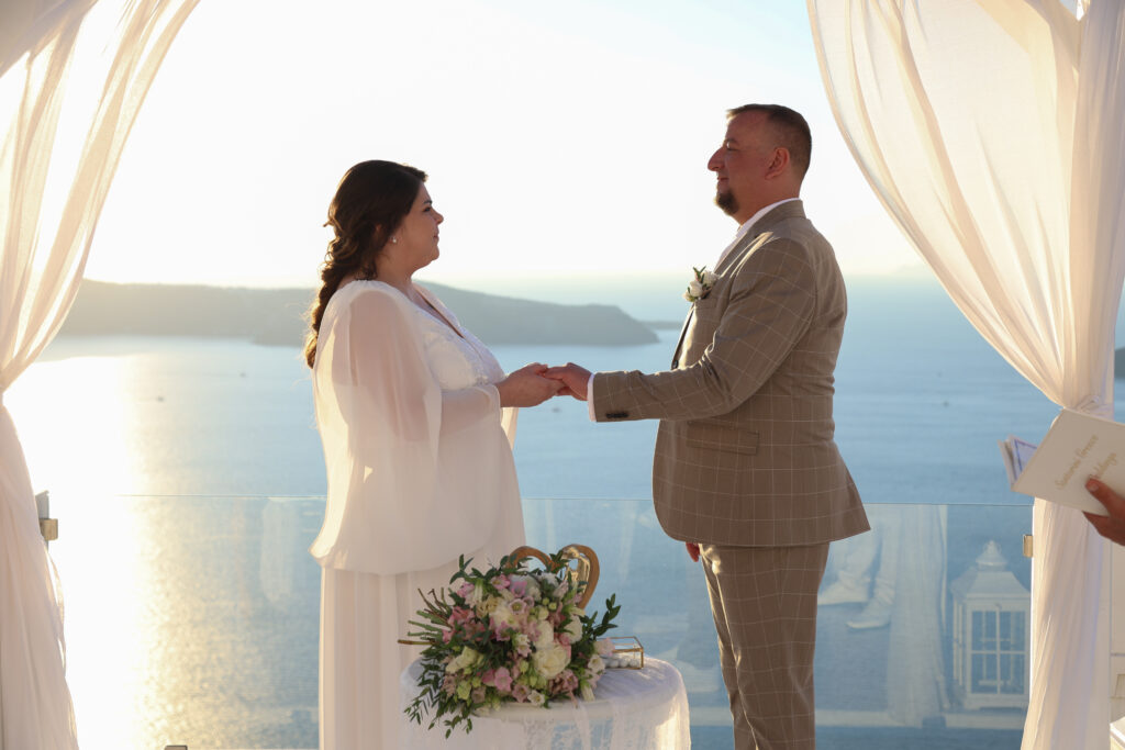 svatba v Řecku na Santorini