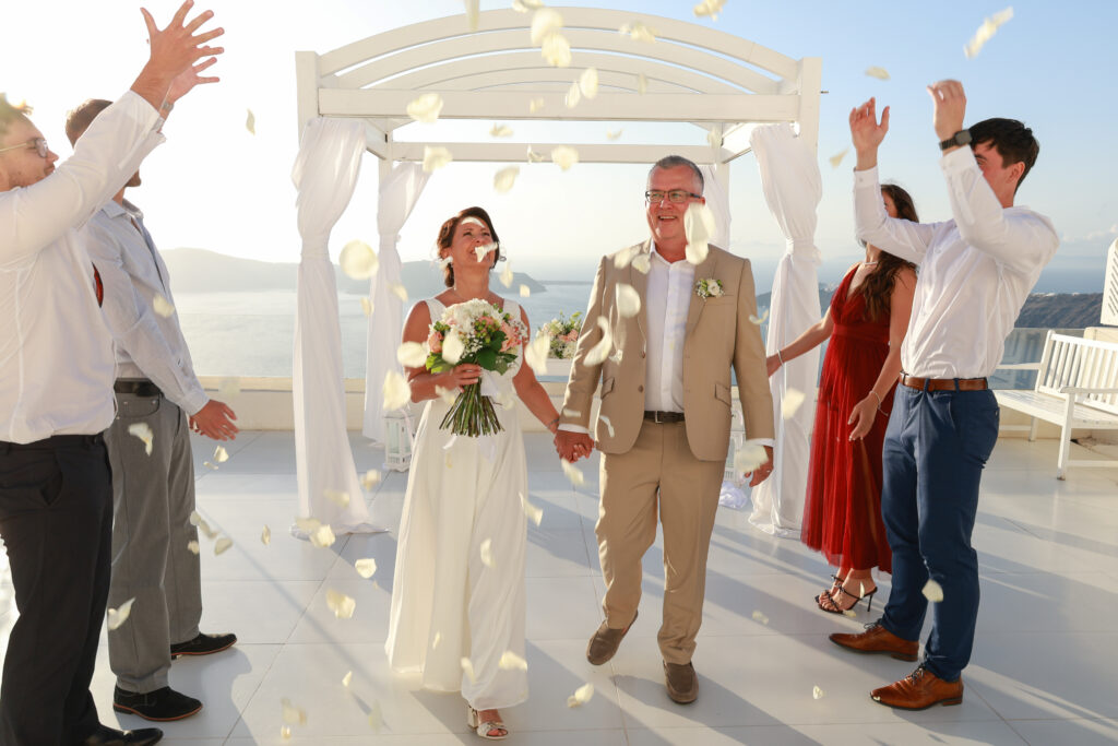 svatba v Řecku na Santorini