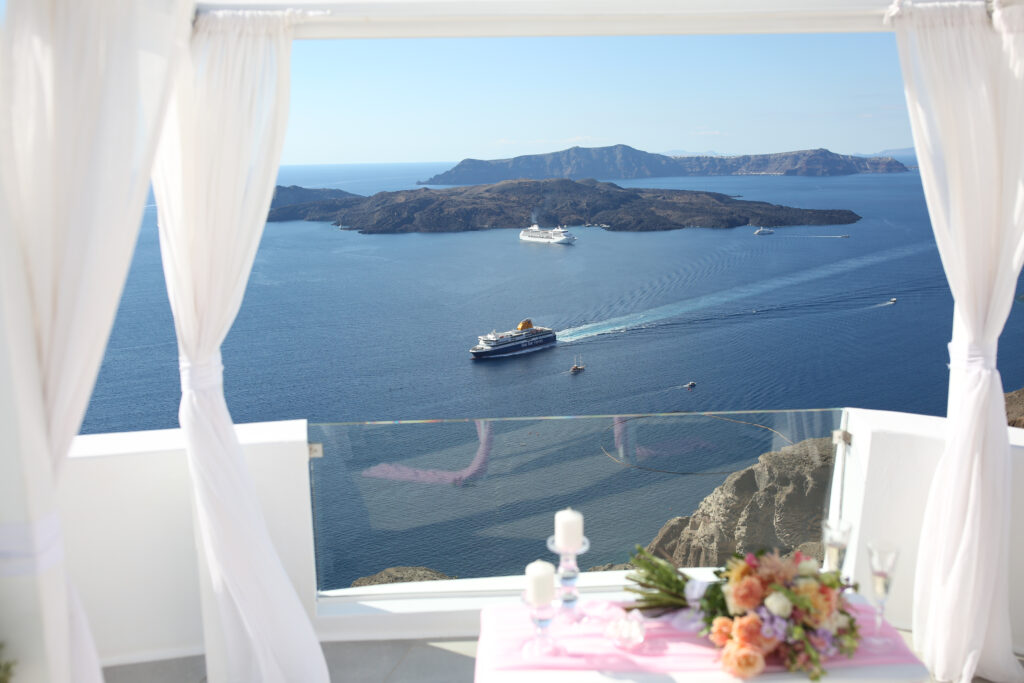 svatba v Řecku na Santorini