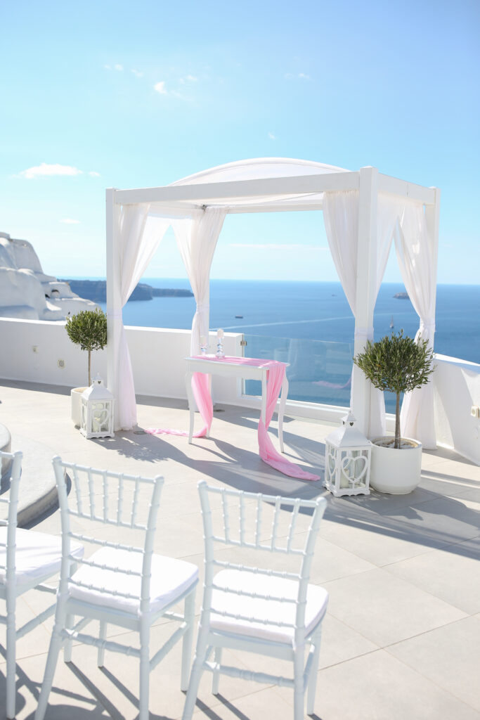 svatba v Řecku na Santorini