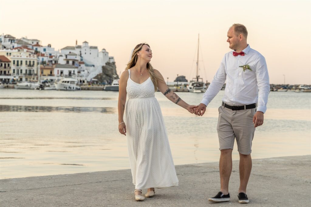 svatba v Řecku na Skopelosu