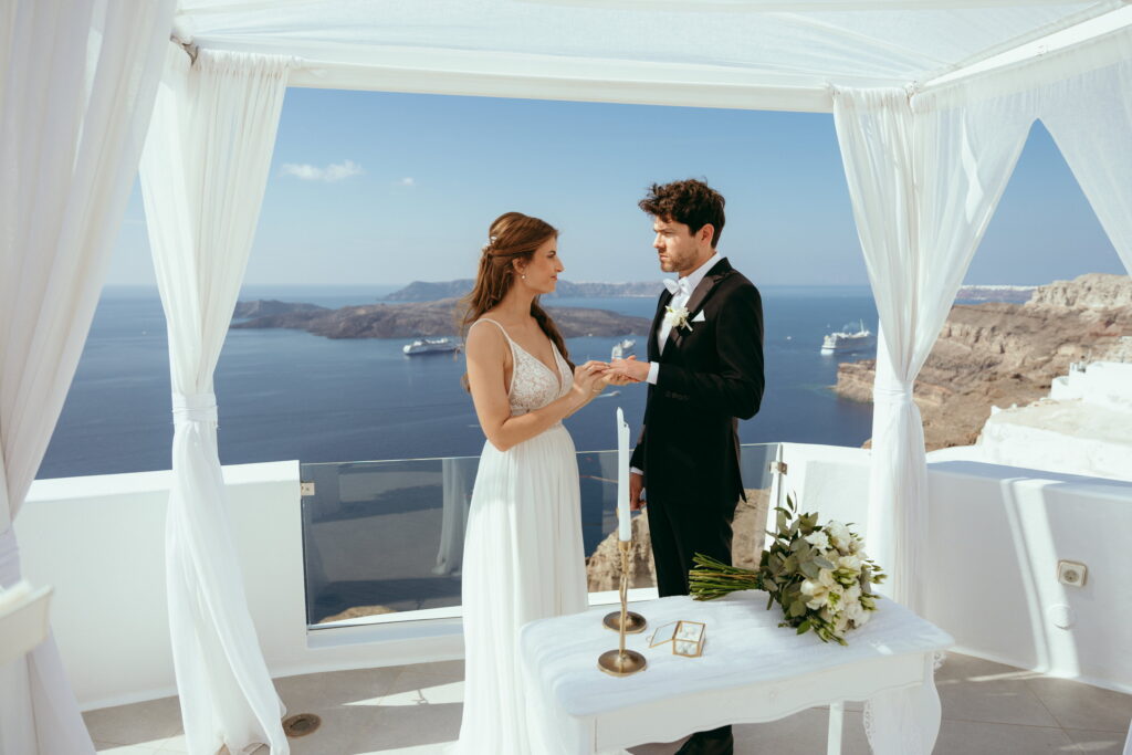 svatba v Řecku na Santorini