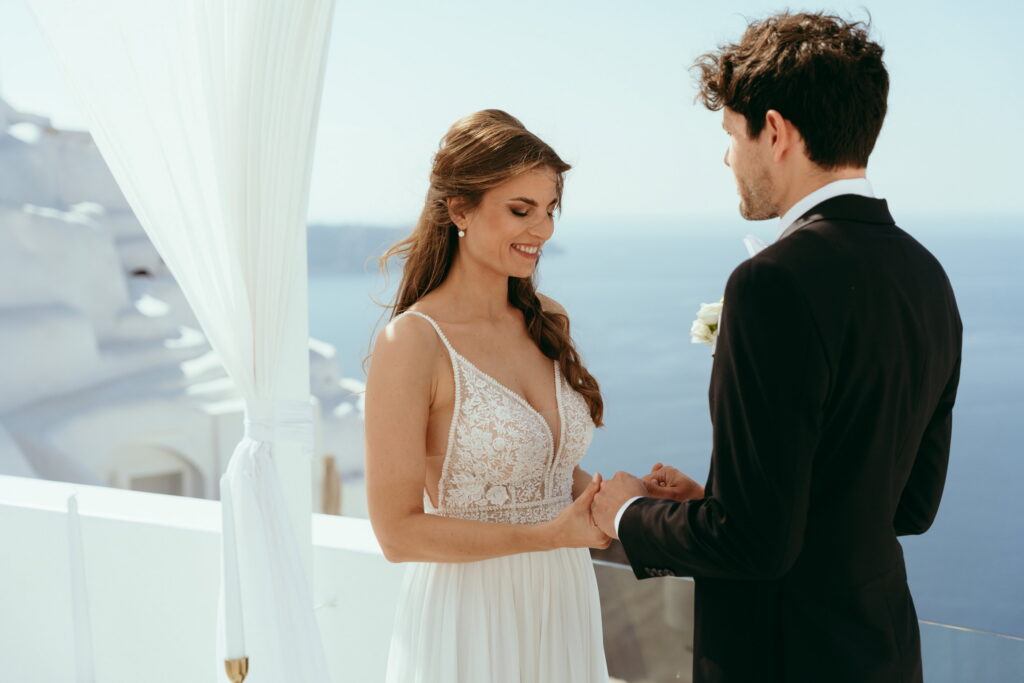 svatba v Řecku na Santorini