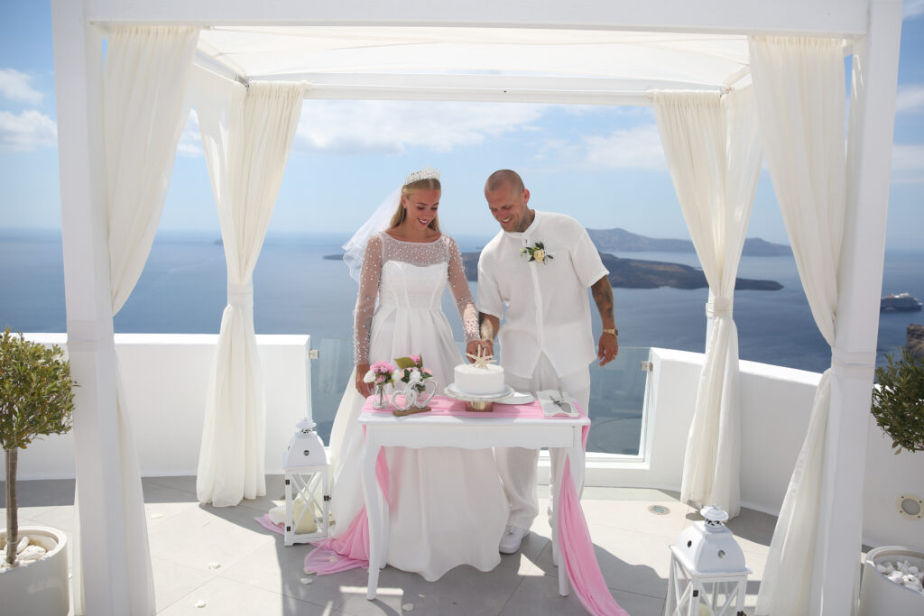 svatba v Řecku na Santorini