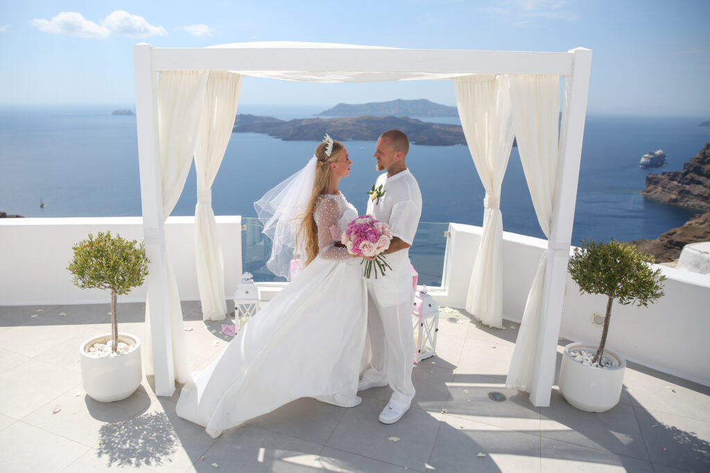 svatba v Řecku na Santorini