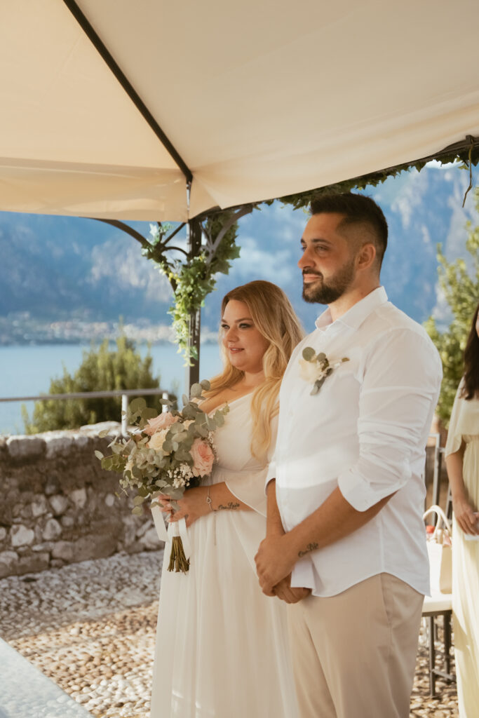 svatba v Itálii u jezera Lado di Garda Malcesine