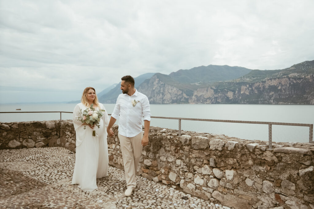 svatba v Itálii u jezera Lado di Garda Malcesine
