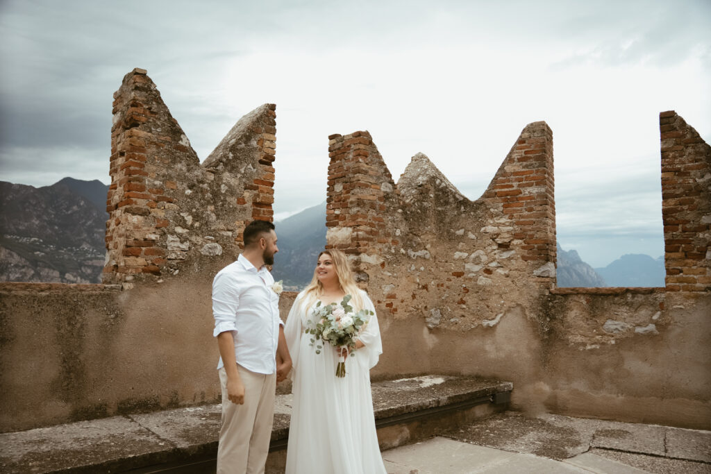 svatba v Itálii u jezera Lado di Garda Malcesine
