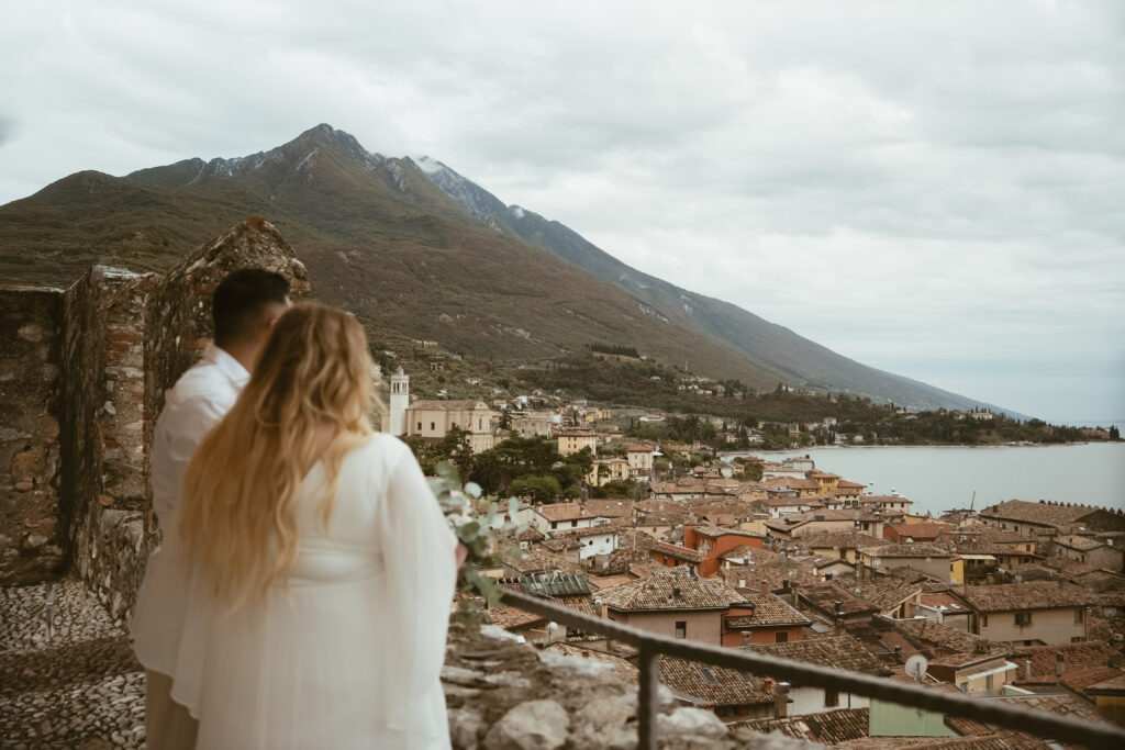 svatba v Itálii u jezera Lado di Garda Malcesine