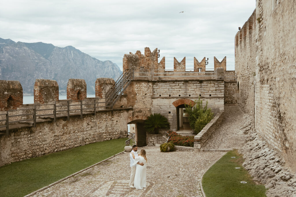 svatba v Itálii u jezera Lado di Garda Malcesine