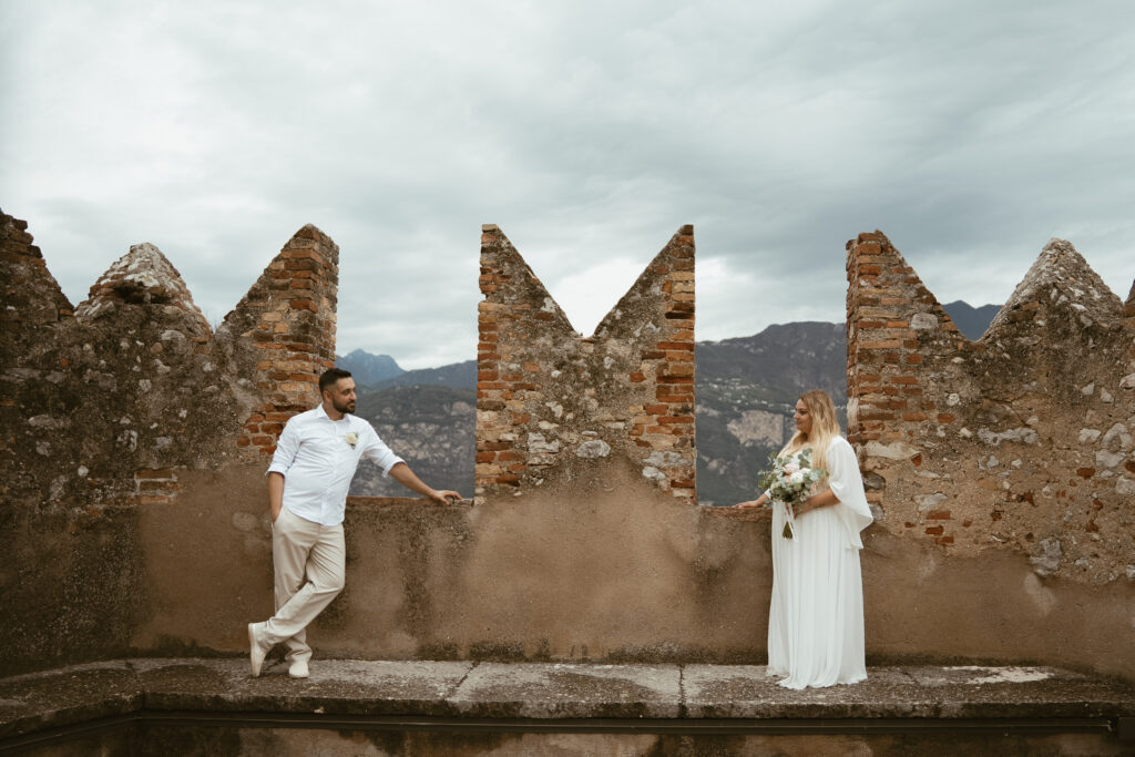 svatba v Itálii u jezera Lado di Garda Malcesine