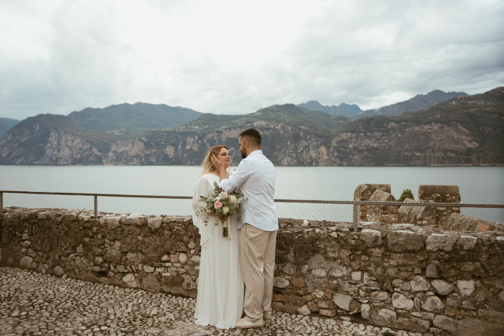 svatba v Itálii u jezera Lado di Garda Malcesine