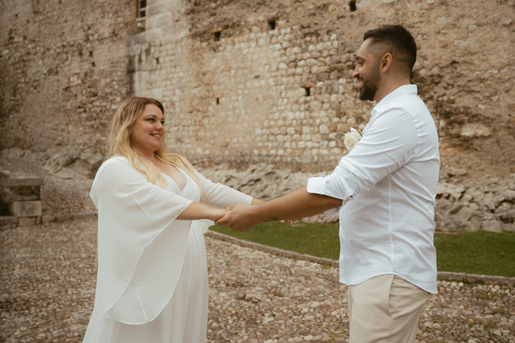 svatba v Itálii u jezera Lado di Garda Malcesine