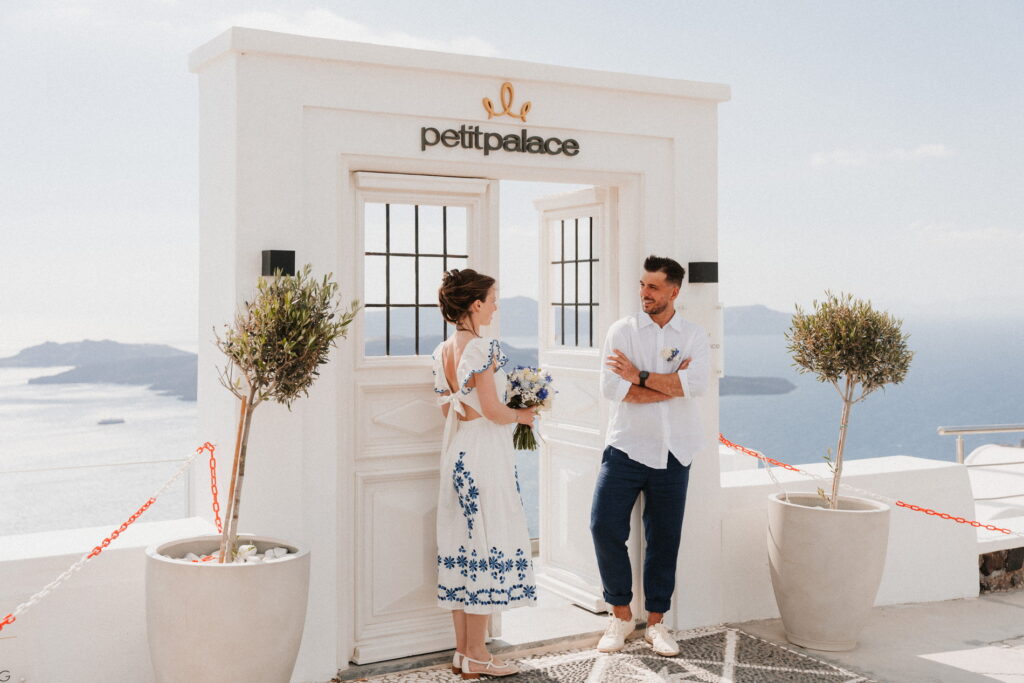 svatba v Řecku na Santorini