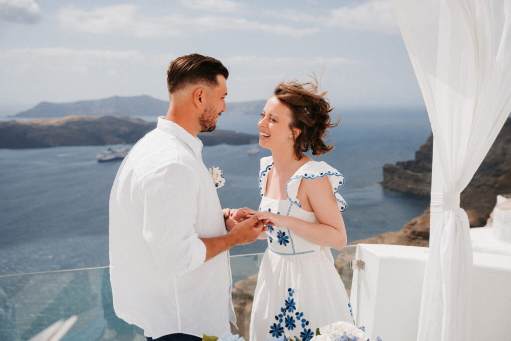 svatba v Řecku na Santorini